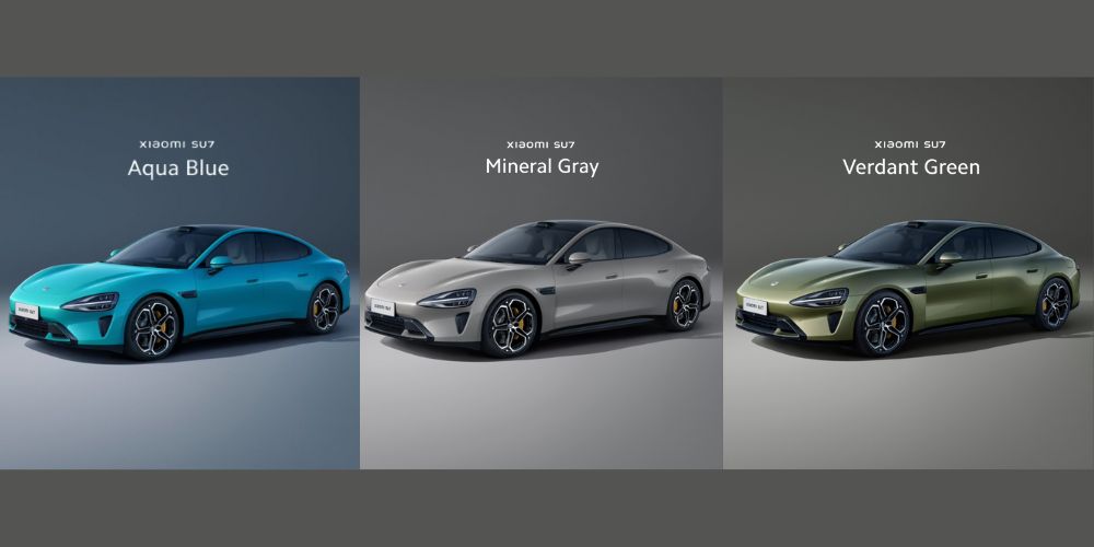 Xiaomi SU7 Electric Car Design and Color Variant