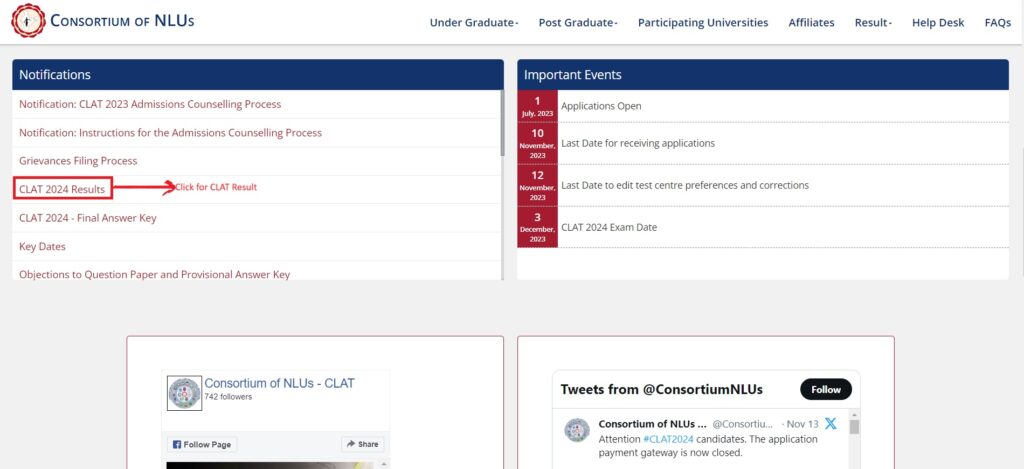 Steps to know CLAT Result